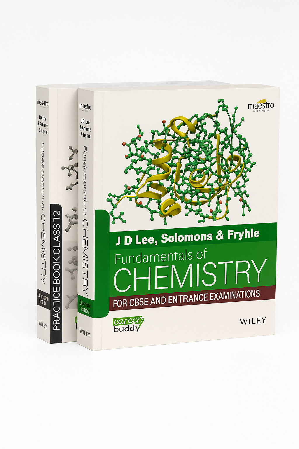 J.D LEE, Solomons & Fryhle, Fundamentals of Chemistry, Class 12, Set of 2 Books (Textbook & Practice Book) CBSE, JEE and Neet Entrance Examinations Paperback Updated Version